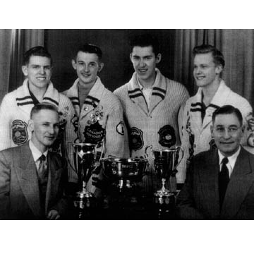 Gary Thode 1951 Victor Sifton Trophy Canadian Schoolboy Championship Team