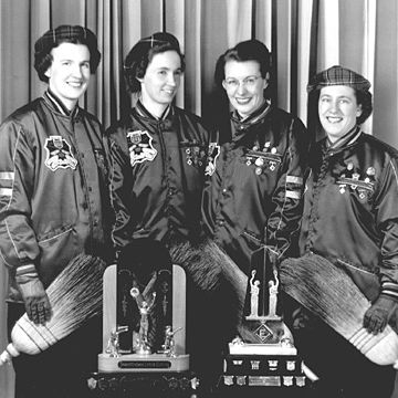 Janet Perkin 1953 Western Canadian Championship Team