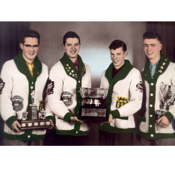 Bob Hawkins 1956 Victor Sifton Trophy Canadian Schoolboy Championship Team