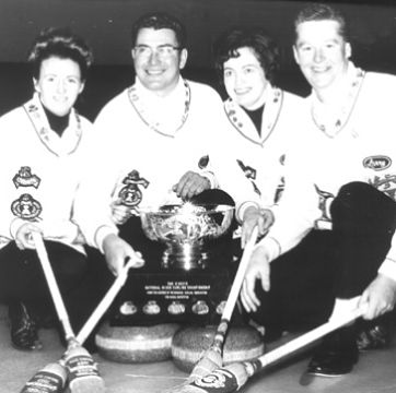 Larry McGrath 1967-1968 Okeefe Canadian Mixed Championship Team