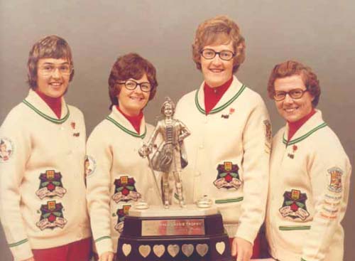 Vera Pezer, Lee Morrison, Sheila Rowan, Joyce McKee - 1972-73 Team