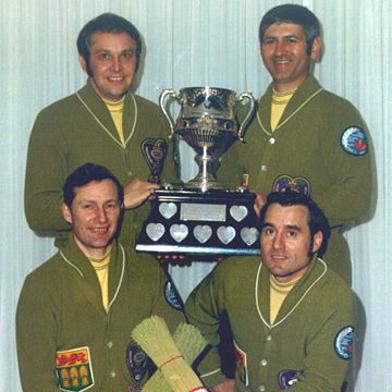 Harvey Mazinke 1973 Macdonald Brier Championship Team