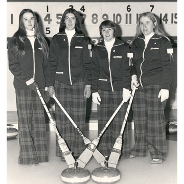 Janet Crimp 1973 Canadian Girls Championship Team