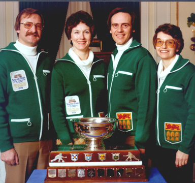 Bernie Yuzdepski 1978 Canadian Seagram Mixed Championship Team