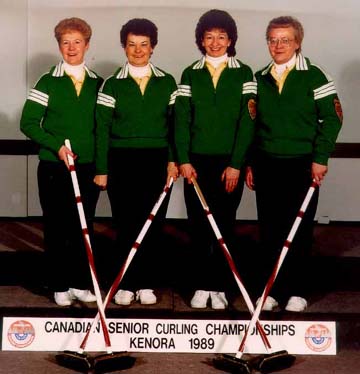 Emily Farnham 1989 Canadian Senior Womens Championship Team