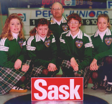 Atina Ford 1990 Pepsi Canadian Junior Womens Championship Team