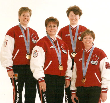 Sandra Schmirler Team  1993, 1994, 1997 Canadian/World & 1998 Olympic Gold Medal