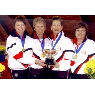 Nancy Kerr 2003 Canadian & World Senior Womens Championship Team