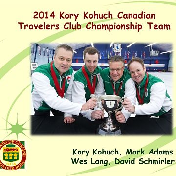 2014 Kory Kohuch Canadian Travelers Club Championship Team